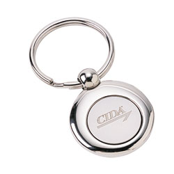 2-Tone Round Key Tag