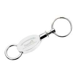 Oval Valet Keychain