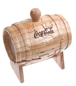 Custom Wood Puzzle - Wine Barrel