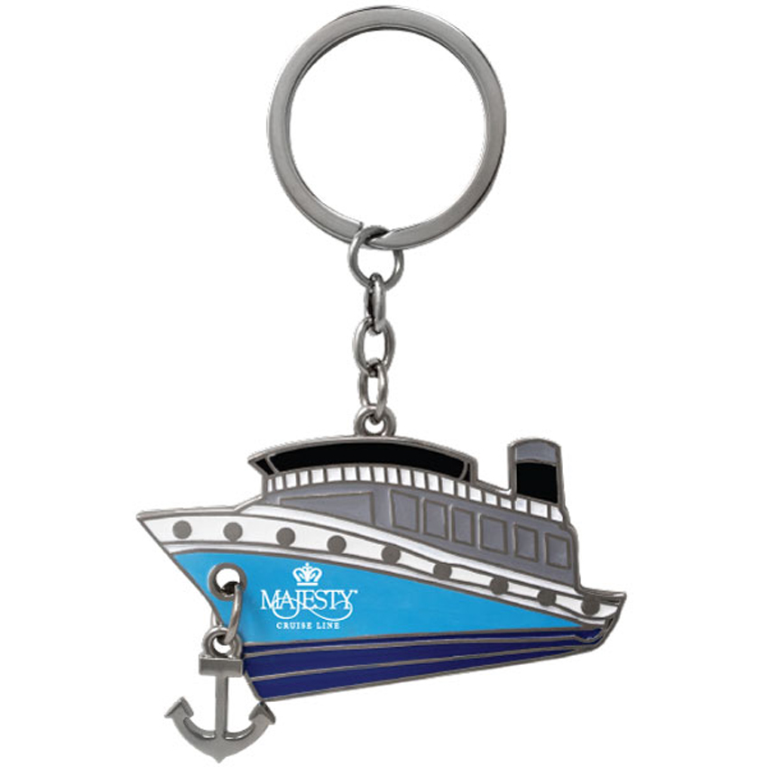 Cruise Ship Keychain Metal Key Chains